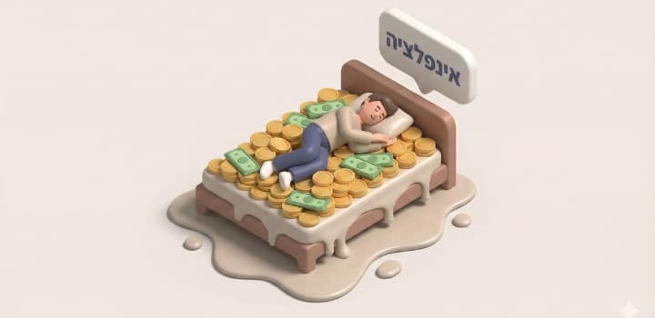 הכסף שלכם מאבד ערך בשינה: המדריך המלא להגנה מפני אינפלציה ושחיקת הון
