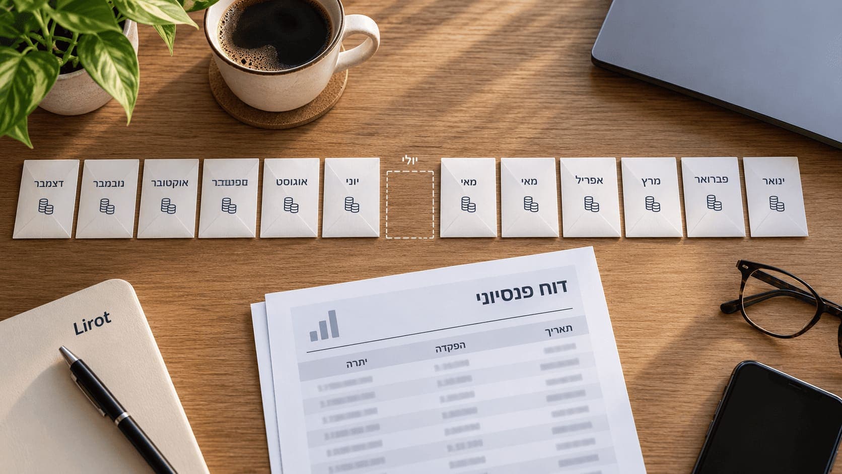 רצף הפקדות בפנסיה
