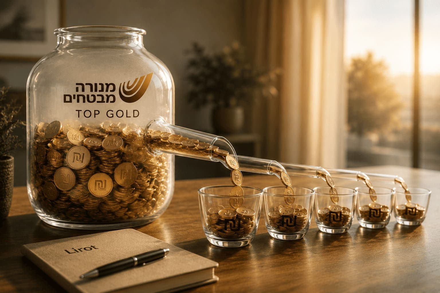 טופ גולד מנורה